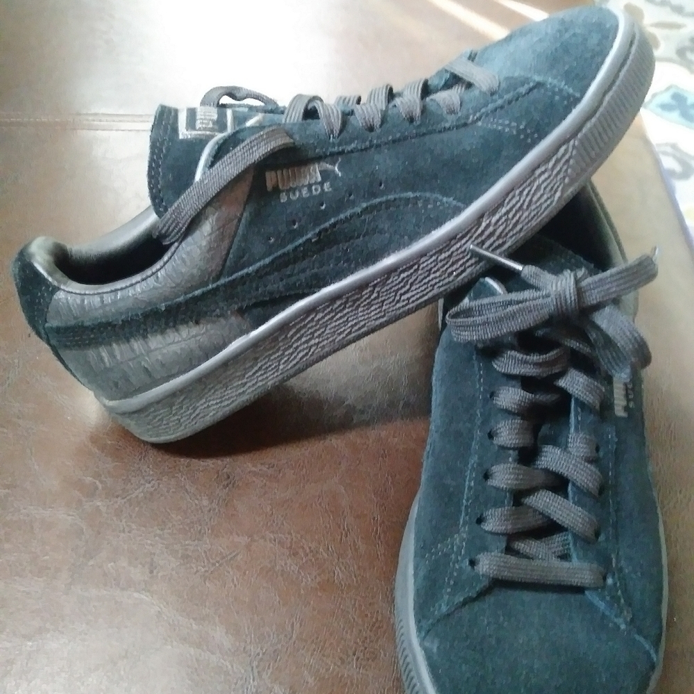 Puma Suede Classic Casual Emboss Black Shoes 36137